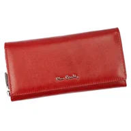 Portfele - Portfel damski skórzany PIERRE CARDIN 06 ITALY 106 Czerwony - miniaturka - grafika 1