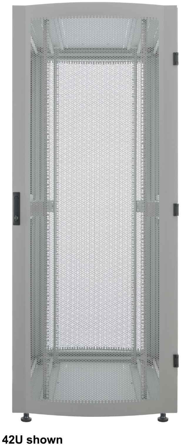 INTELLINET 48,3cm 19Zoll Serverschrank Premium Line 26 HE 1322x600x1000mm HxBxT Flatpack Traglast 2000kg grau 715553
