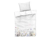 Pościel - LIVARNO home Pościel z mikrowłókna satynowego, 140 x 200 cm (Biały w kratkę) - miniaturka - grafika 1