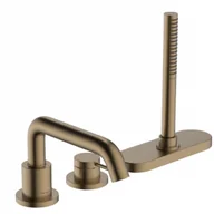 Baterie wannowe i prysznicowe - HANSGROHE 73447140 Tecturis S 3-otworowa, jednouchwytowa bateria na brzeg wanny z sBox, element zewnętrzny Brąz Szczotkowany - miniaturka - grafika 1
