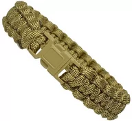 Akcesoria turystyczne - Mil-Tec Bransoleta Paracord 15mm Coyote - Coyote - L - miniaturka - grafika 1