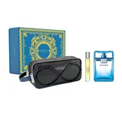 Zestawy perfum męskich - Versace Man Eau Fraiche, zestaw kosmetyków, 2 szt. + kosmetyczka - miniaturka - grafika 1
