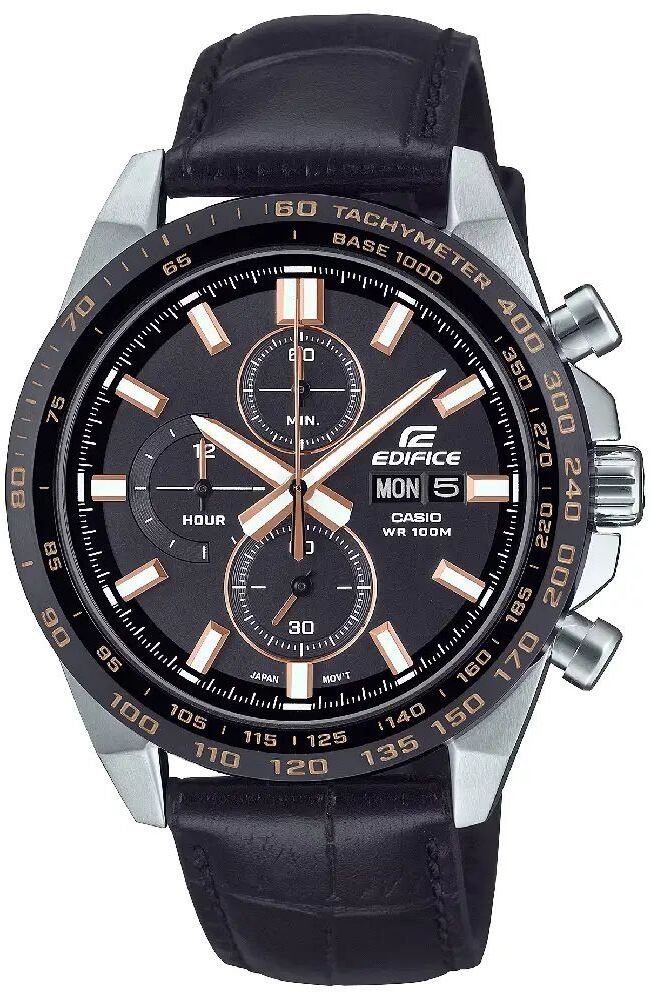Zegarek EDIFICE Zegarek Męski Casio Edifice Chronograph EFR-574BL-1A Koperta 42,3 mm