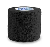 Apteczki i materiały opatrunkowe - Stokban, bandaż elastyczny samoprzylepny, 5cmx4,5m, kolor czarny, 1 sztuka - miniaturka - grafika 1