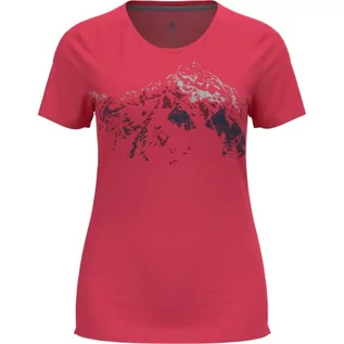 Koszulki i topy damskie - ODLO Damska koszulka z okrągłym dekoltem i nadrukiem F-Dry - grafika 1