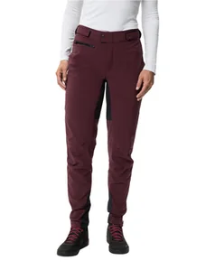 Spodnie softshell damskie rowerowe Vaude Qimsa II - fioletowe - Spodnie rowerowe - miniaturka - grafika 1