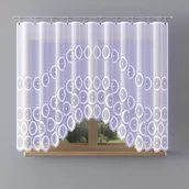 Firany - Firanka gotowa żakardowa Serena A146 300x150 cm biała - 150 cm 300 cm - miniaturka - grafika 1