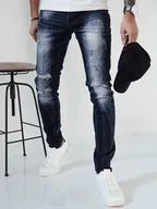 Spodnie męskie - Spodnie męskie jeansowe granatowe Dstreet UX3993-33 - miniaturka - grafika 1