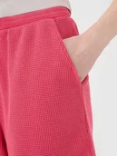 Spodenki damskie - 4F Spodenki casual z dzianiny waflowej damskie 4FRSS25TSHOF699-54S Różowy Roz. XL - miniaturka - grafika 1