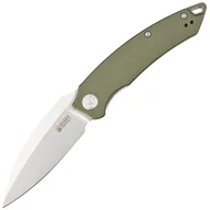 Noże - Nóż składany Kubey Knife Leaf Green G10, Bead Blasted AUS-10 by Tiguass (KU333E) - miniaturka - grafika 1