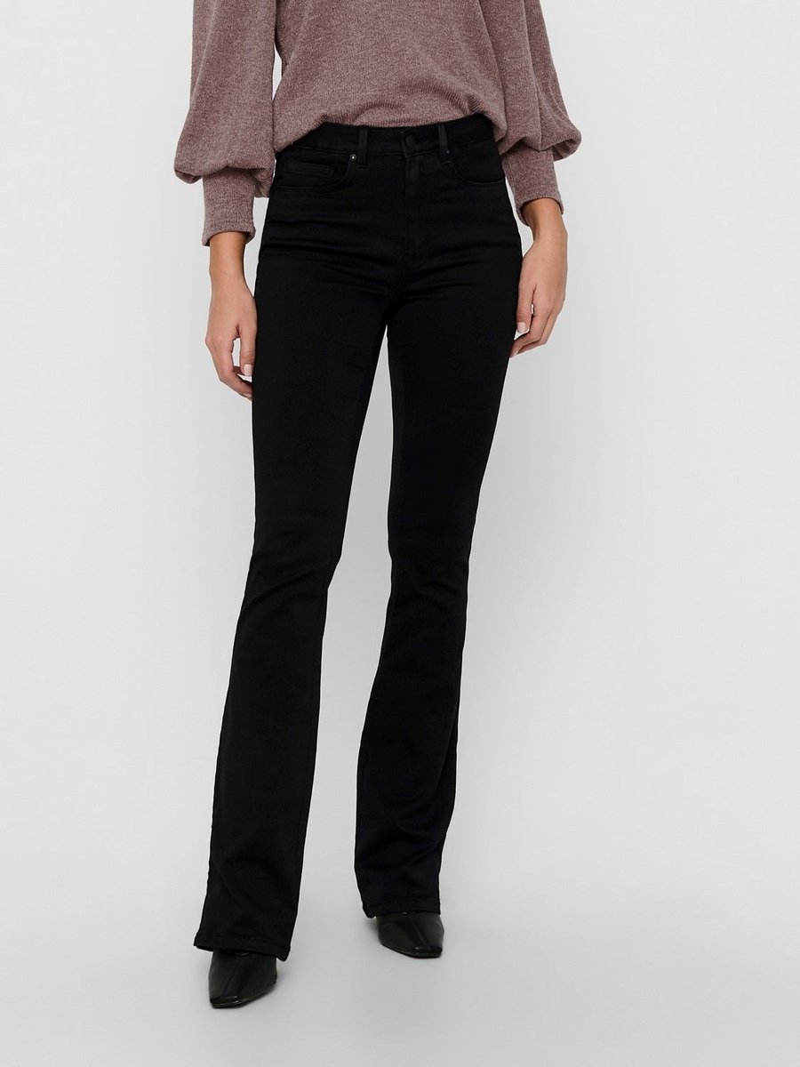 jeansy damskie only 15163338 royal high czarny