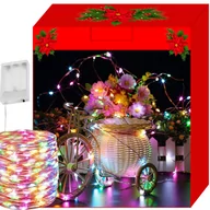 Oświetlenie świąteczne - Iso Trade, małe lampki choinkowe, 100 diod, różnokolorowy - miniaturka - grafika 1