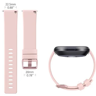 Opaska / Pasek Braders do Fitbit Versa / Versa 2 / Versa Lite pudrowy róż - Akcesoria do smartwatchy - miniaturka - grafika 5