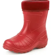 Buty dla dziewczynek - Ladeheid Kalosze dziecięce, lekkie jak piórko i wodoodporne, z tworzywa EVA, kalosze z podszewką, KL050, czerwony, 35 EU - miniaturka - grafika 1