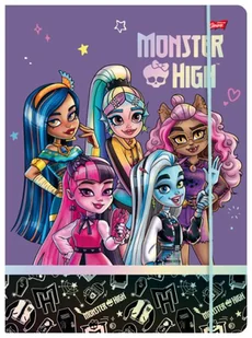 Teczka z gumk A4 MONSTER HIGH p10 cena za 1szt - Szkolne artykuły papiernicze - miniaturka - grafika 1