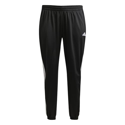 adidas Damskie spodnie dresowe trykotowe z 3 paskami (plus size) 4XL (duży rozmiar) czarny/biały