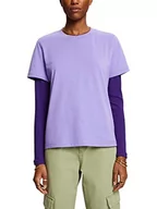 Koszulki i topy damskie - edc by ESPRIT T-shirt damski, 511/Purple 2, M - miniaturka - grafika 1
