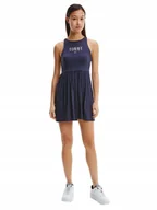 Sukienki - TOMMY HILFIGER SUKIENKA DAMSKA LALA SKATER NAVY rS - miniaturka - grafika 1