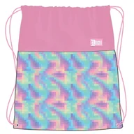 Worki na buty - St. Right Worek Szkolny Sportowy Gimnastyczny Na Buty Obuwie Do Szkoły Na Basen Trening Pastel Pixels - miniaturka - grafika 1