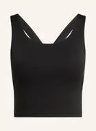 Bluzki damskie - Adidas Krótki Top All Me Medium schwarz - adidas - miniaturka - grafika 1