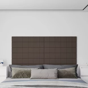 Panele ścienne, 12 szt., kolor taupe, 90x15cm, tkanina, 1,62 m² - Dekoracje domu - miniaturka - grafika 1