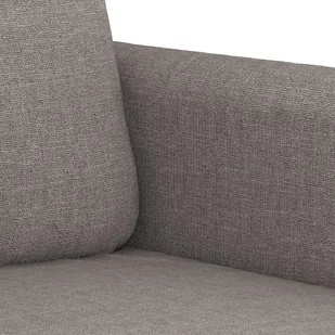 3-częściowy komplet wypoczynkowy z poduszkami, taupe, tkanina - Sofy i kanapy - miniaturka - grafika 7