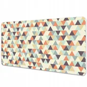 Podkładki na biurko - Mata ochronna z nadrukiem Małe trójkąty 90x45 cm - miniaturka - grafika 1