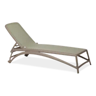 Leżaki ogrodowe - DKWADRAT Leżak Atlantico beżowy /zielony 209434 - miniaturka - grafika 1