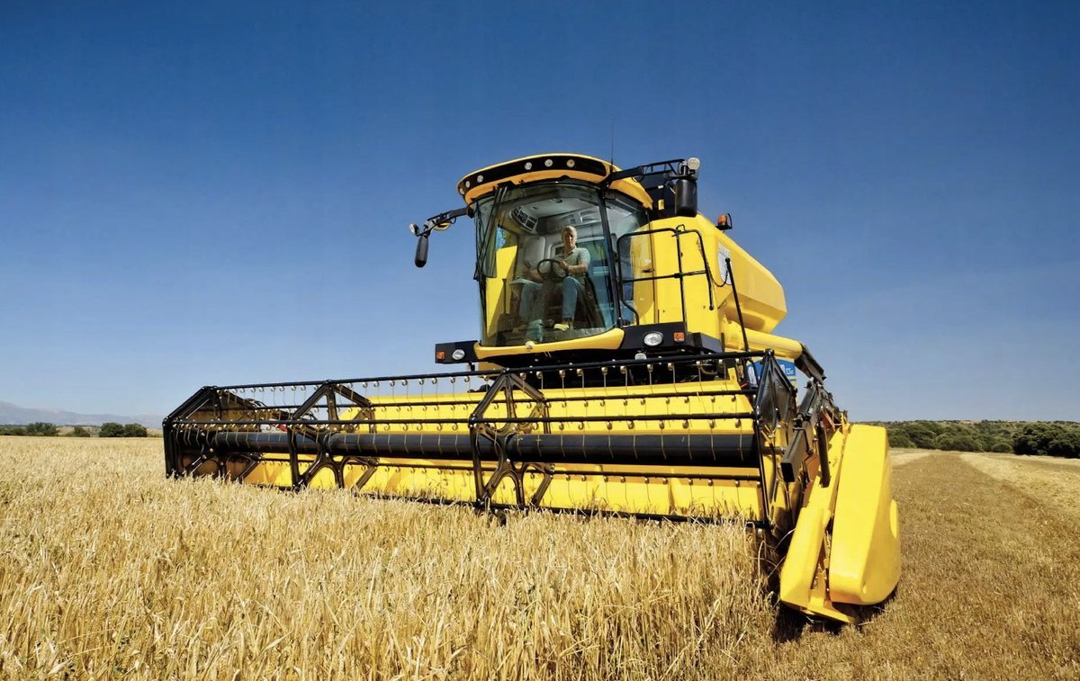 PUZZLE Rolnictwo Kombajn New Holland + IMIĘ Pudełko 120 el.