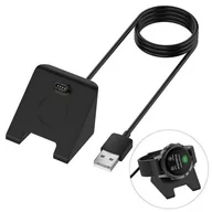 Akcesoria do smartwatchy - Stacja Dokująca Ładowarka Kabel Do Garmin Fenix 5/5X/5S/5+/5X+/5S+/6/6Pro/6S/6S Pr/6X/6X Pro/7/7X Czarna - miniaturka - grafika 1