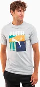Koszulki męskie - Puma Koszulka męska Puma Graphics Summer Sports Tee II szara 627909 04 S - miniaturka - grafika 1