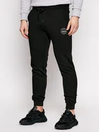 Spodnie sportowe męskie - Jack&Jones Spodnie dresowe Gordon 12165322 Czarny Regular Fit - miniaturka - grafika 1