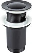 Syfony - Korek spustowy STAR BLACK do umywalek z przel.STAR G5/4" - miniaturka - grafika 1