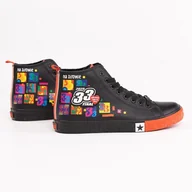 Trampki męskie - Oficjalne trampki męskie Big Star x Wośp RR174651 czarne - miniaturka - grafika 1