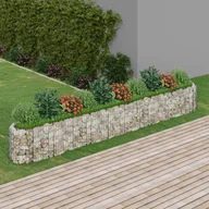 Donice - vidaXL Podwyższona donica gabionowa, galwanizowane żelazo 400x50x50 cm - miniaturka - grafika 1