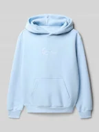 Swetry dla chłopców - Bluza z kapturem o kroju regular fit z mieszanki bawełny z kieszenią kangurką - miniaturka - grafika 1