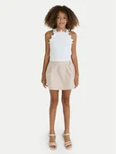 Bluzki dla dziewczynek - Mayoral Top 6015 Biały Regular Fit - miniaturka - grafika 1