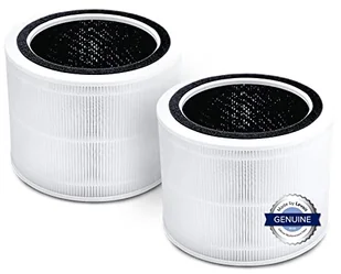 Levoit Wymienny filtr do oczyszczacza powietrza, 3 w 1 True HEPA, wysokowydajny węgiel aktywny, Core 200S-RF, zestaw 2 sztuk, nylon, biały - Filtry do oczyszczaczy powietrza - miniaturka - grafika 1