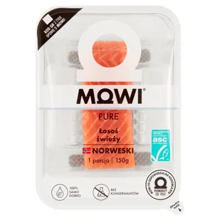 Mowi Pure Łosoś świeży 150 g - Ryby świeże i mrożone - miniaturka - grafika 1