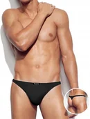 Majtki męskie - STRINGI MĘSKIE ATLANTIC BMP253 SLIPY MINI ODKRYWAJĄCE POŚLADKI CZARNE XL - miniaturka - grafika 1