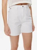 Spodenki damskie - Tommy Hilfiger Szorty jeansowe WW0WW41321 Biały Regular Fit - miniaturka - grafika 1