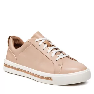 Sneakersy damskie - CLARKS Sneakersy Un Maui Lace 261401674 Blush Leather - grafika 1