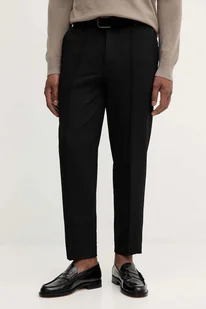 Calvin Klein spodnie męskie kolor czarny proste LV04LC427G - Spodnie męskie - miniaturka - grafika 1