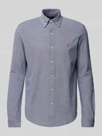 Koszule męskie - Koszula casualowa o kroju slim fit z wyhaftowanym logo - miniaturka - grafika 1