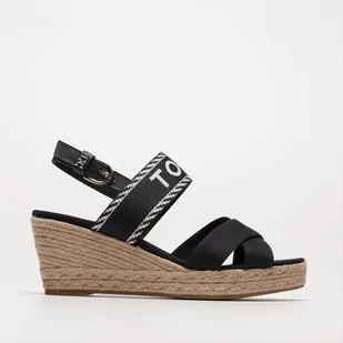 TOMMY HILFIGER SEASONAL WEBBING MID WEDGE - Tommy Hilfiger - Sandały damskie - miniaturka - grafika 1