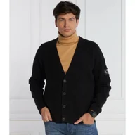 Swetry męskie - CALVIN KLEIN JEANS Kardigan | Regular Fit - miniaturka - grafika 1