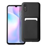 Etui i futerały do telefonów - OEM Futerał Card Case Do Xiaomi Redmi 9a / 9at Czarny - miniaturka - grafika 1