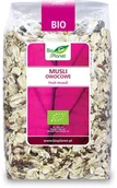 Płatki śniadaniowe i musli - Bio Planet SERIA RÓŻOWA (płatki, otręby, musli) MUSLI OWOCOWE BIO 600 g - BIO - miniaturka - grafika 1