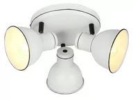 Lampy sufitowe - Candellux Plafon ZUMBA biało-czarny E14 - miniaturka - grafika 1