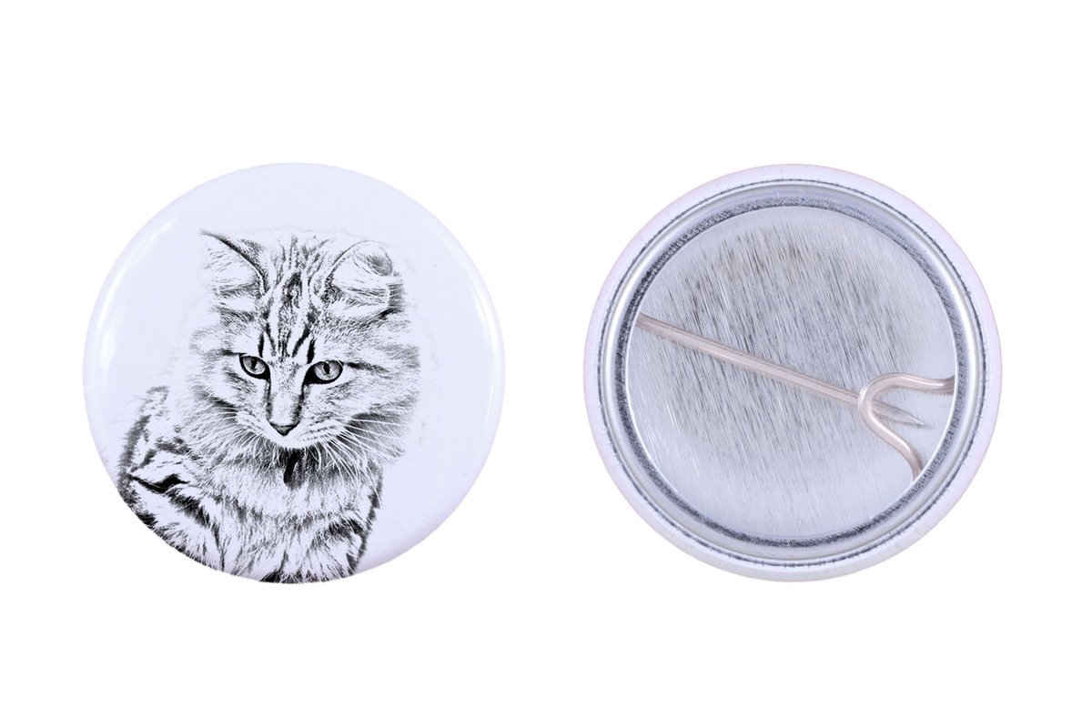 Amerykański Bobtail - ozdoba plecaka, personalizowana przypinka, idealny gadżet dla miłośników zwierząt marki Art-Dog